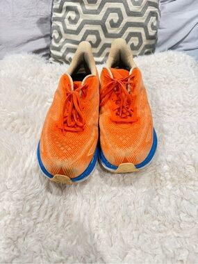 Hoka One One Orange and Blue Men's Running Sneakers